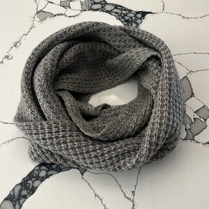J. Crew Infinity Gray Knit Scarf, One Size Fits Most